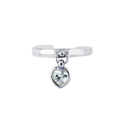 Parkplace Jewelers silver-dangle-cz-heart-toe-ring-agtr118