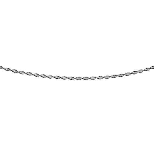 Parkplace Jewelers silver-twisted-black-white-anklet-agw151