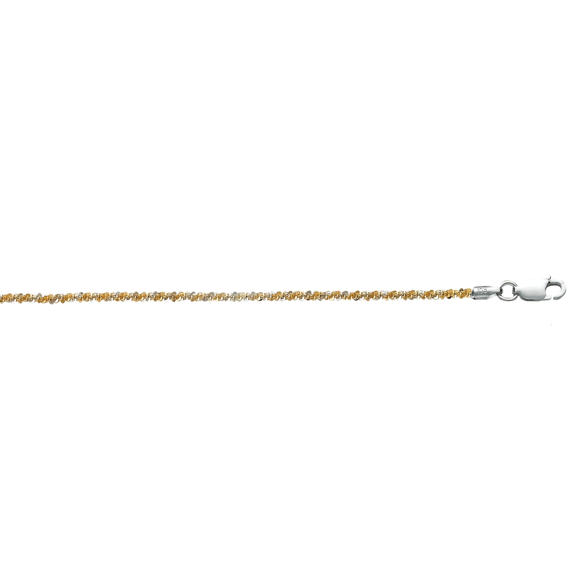 Parkplace Jewelers silver-two-tone-sparkle-chain-anklet-agw157