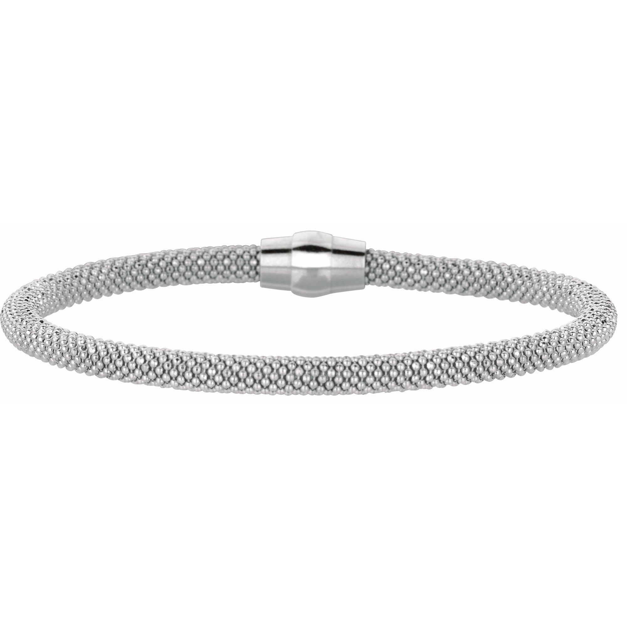 Parkplace Jewelers silver-magnetic-clasp-popcorn-bangle-agw547