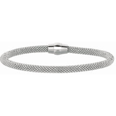 Parkplace Jewelers silver-magnetic-clasp-popcorn-bangle-agw547