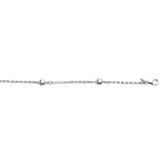 White Sterling Silver Polished Childrens Jewelry Bracelet