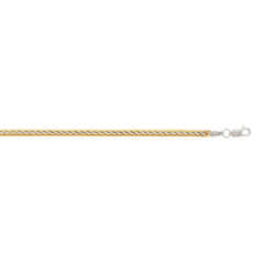Parkplace Jewelers silver-two-tone-snake-chain-inspired-anklet-agw63