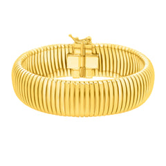 Yellow Sterling Silver Polished Tubogas Bracelet