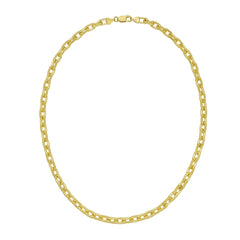 Yellow Sterling Silver Polished Gold Plated French Cable Bracelet