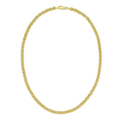 Yellow Sterling Silver Polished Gold Plated Rolo Bracelet