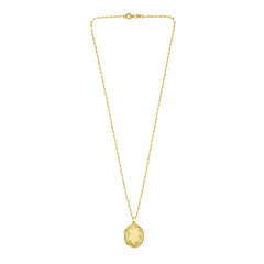 Yellow Sterling Silver Polished Lockets Necklace