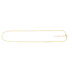 Yellow Gold Polished Endless Adjustable Classic Box Necklace