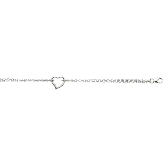 White Gold Polished Fashion Chain Anklets Anklet
