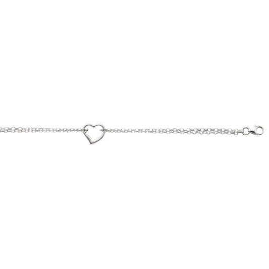 Parkplace Jewelers 14k-gold-open-heart-anklet-ank12