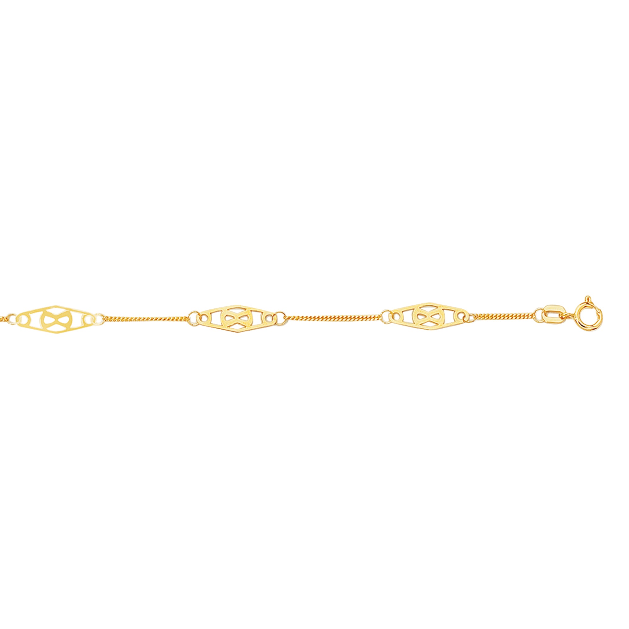 Royal Chain 14K Gold Infinity Anklet ANK138