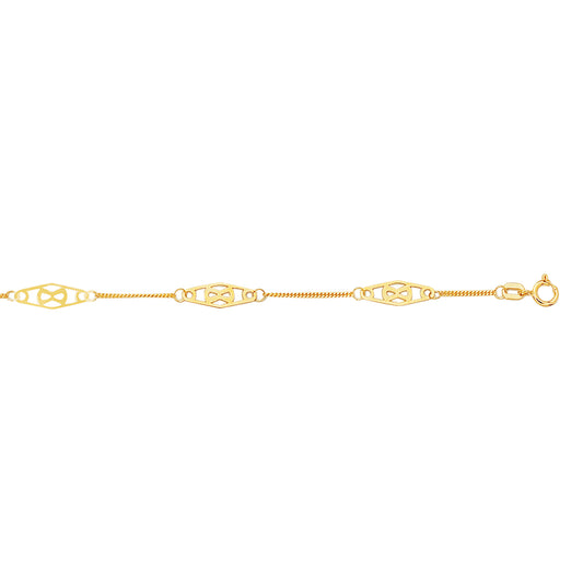 Royal Chain 14K Gold Infinity Anklet ANK138