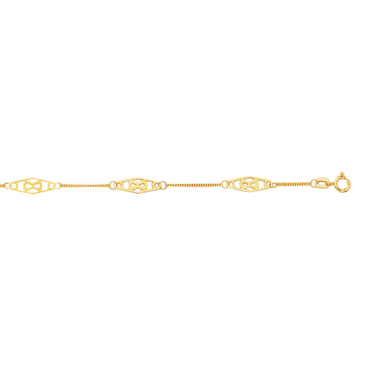 Parkplace Jewelers 14k-gold-infinity-anklet-ank13