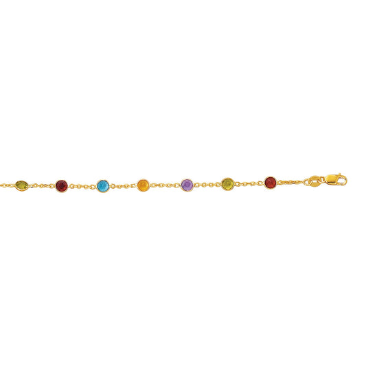 Parkplace Jewelers 14k-gold-semi-precious-anklet-ank152