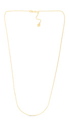 Yellow Gold Diamond Cut/ Textured Adjustable Diamond Cut Royal Rope Necklace