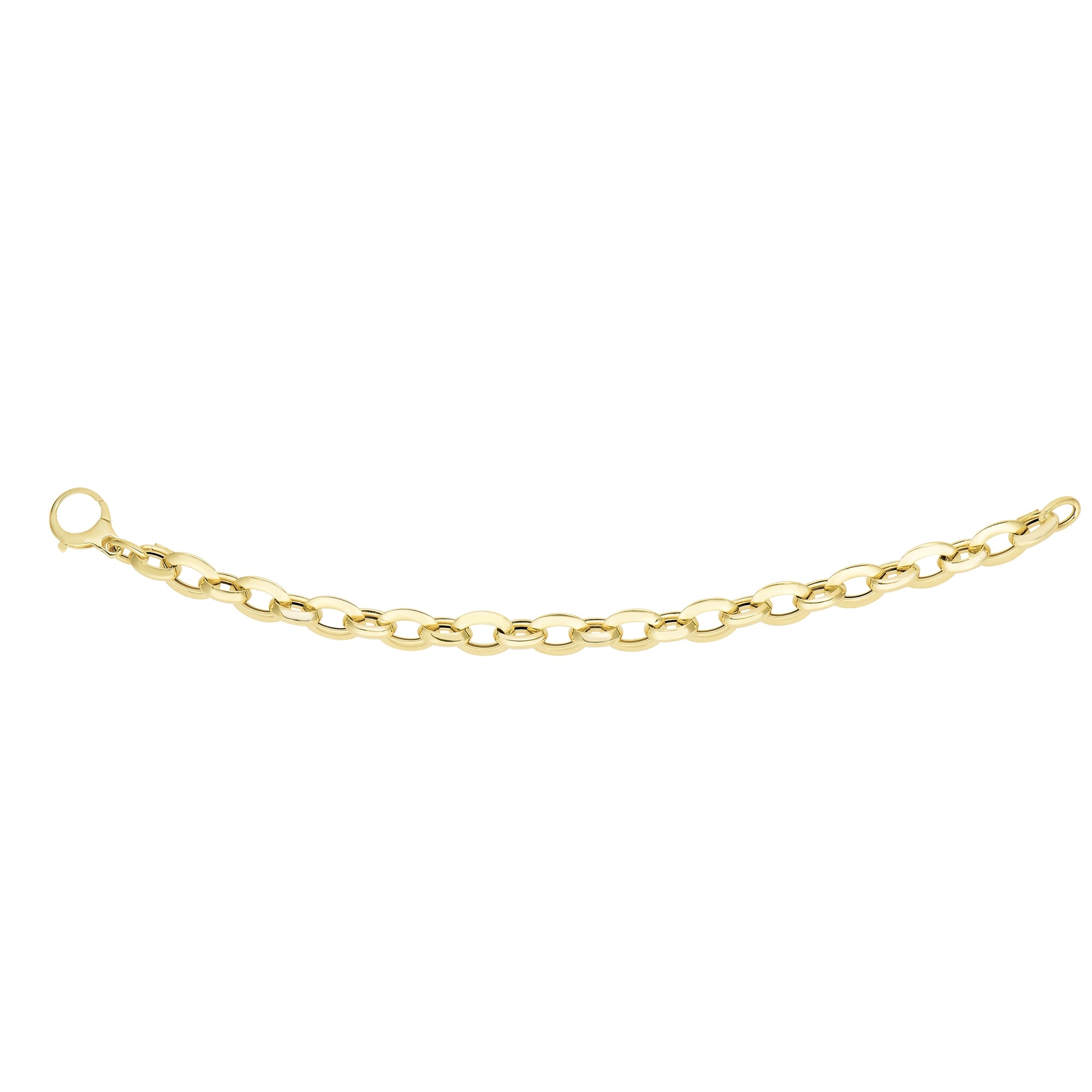 Royal Chain 14K Gold Alternating Small & Medium Heritage Link Bracelet AUF1049