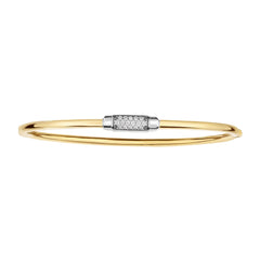 Royal Chain 14K Gold .14ct Diamond Heritage Bangle AUYWBG1100