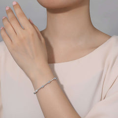 LAFONN 2.04 CTW Semi-Bezel Link Bracelet B0032CLP72