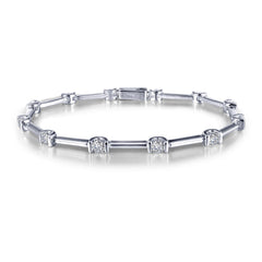 LAFONN 2.04 CTW Semi-Bezel Link Bracelet B0032CLP72