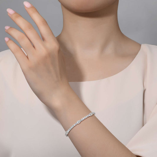 LAFONN 5.82 CTW Classic Station Link Bracelet B0043CLP72