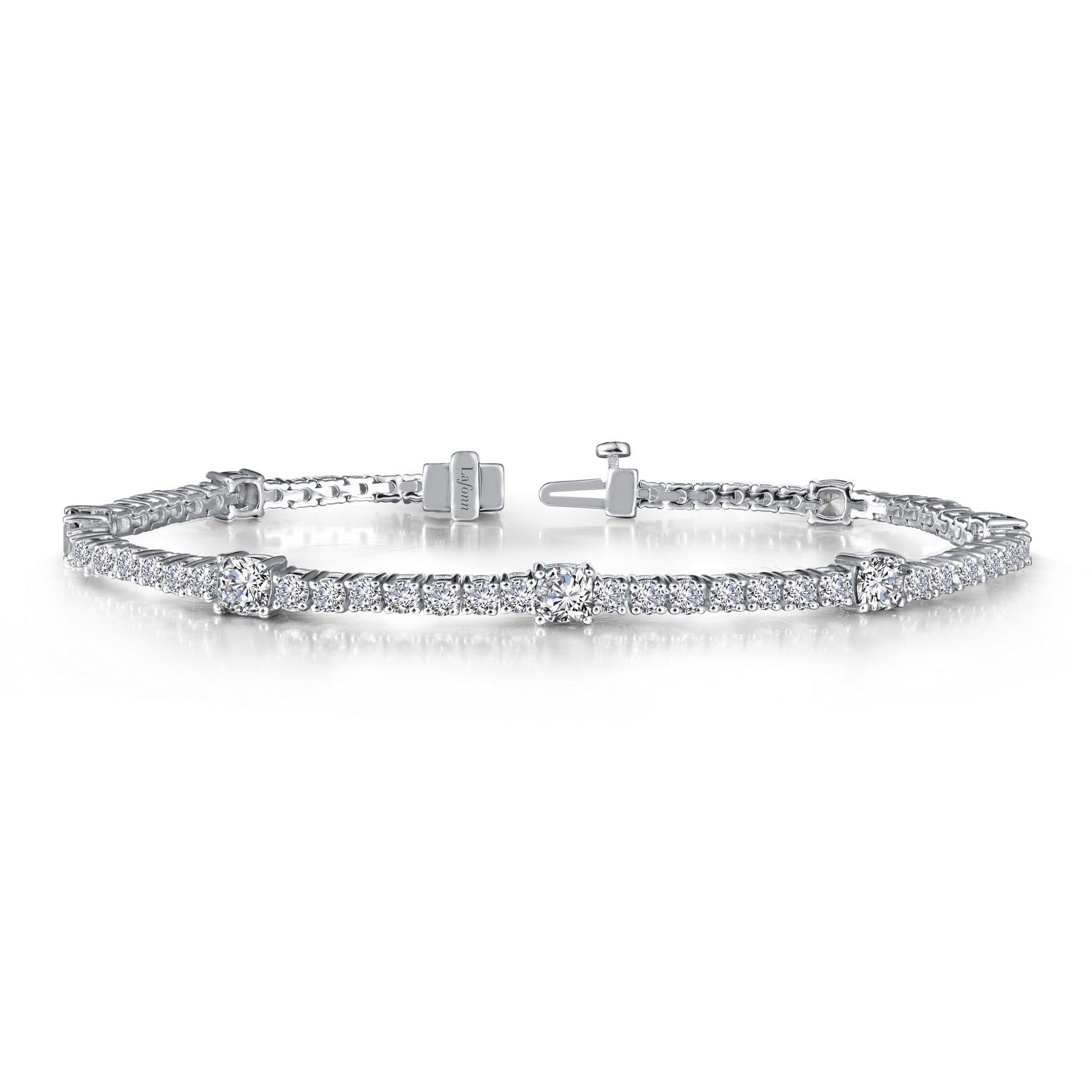 LAFONN 5.82 CTW Classic Station Link Bracelet B0043CLP72