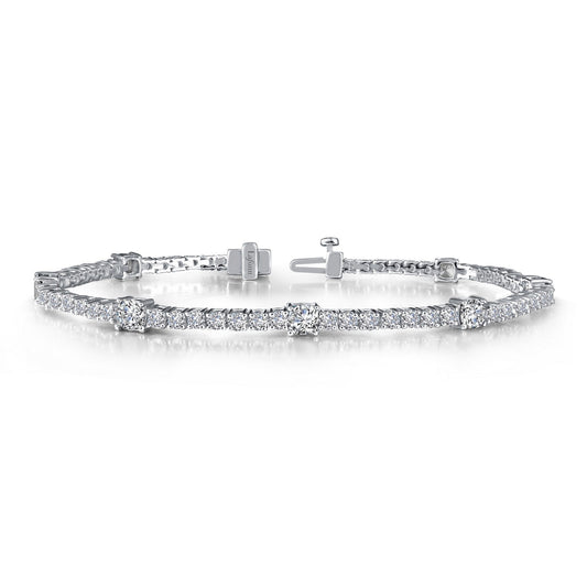 LAFONN 5.82 CTW Classic Station Link Bracelet B0043CLP72