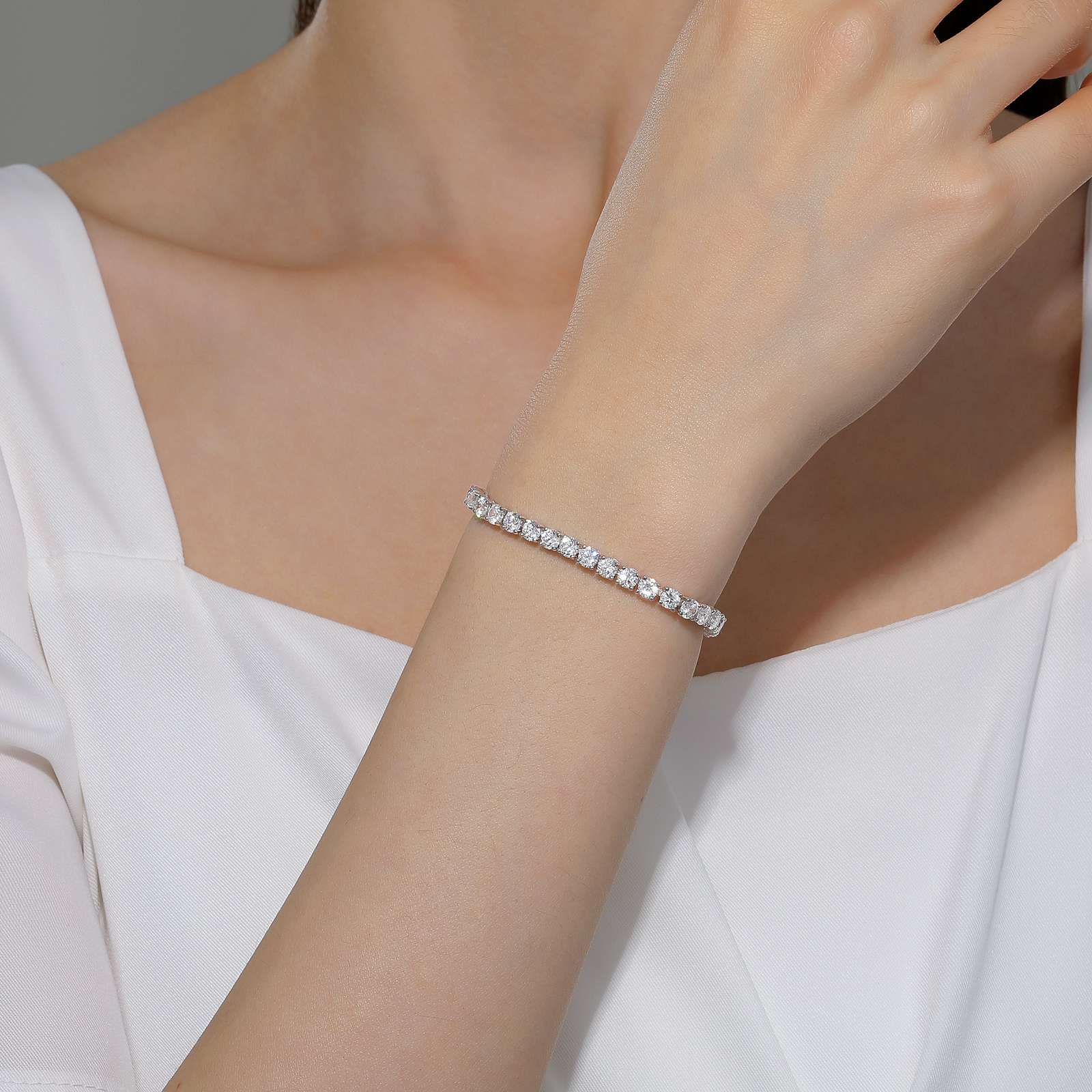 LAFONN Classic Tennis Bracelet B0176CLP65