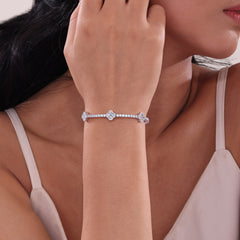 LAFONN Station Flexible Tennis Bracelet B0195CLP68