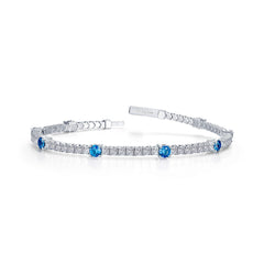 LAFONN 3.25 CTW Station Flexible Tennis Bracelet B0196BTP68