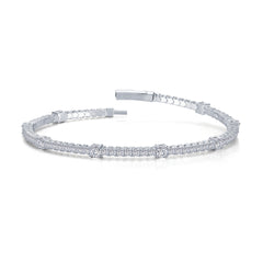 LAFONN 3.25 CTW Station Flexible Tennis Bracelet B0196CLP68
