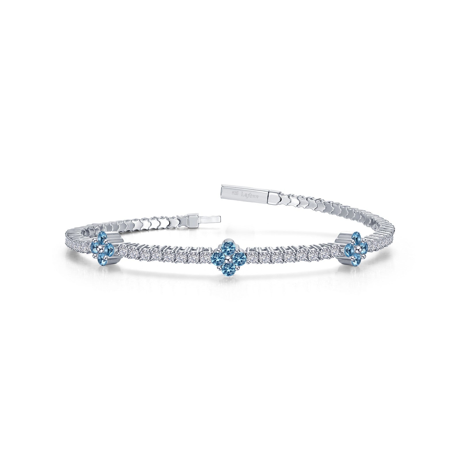 LAFONN 2.45 CTW Station Flexible Tennis Bracelet B0201CLP68