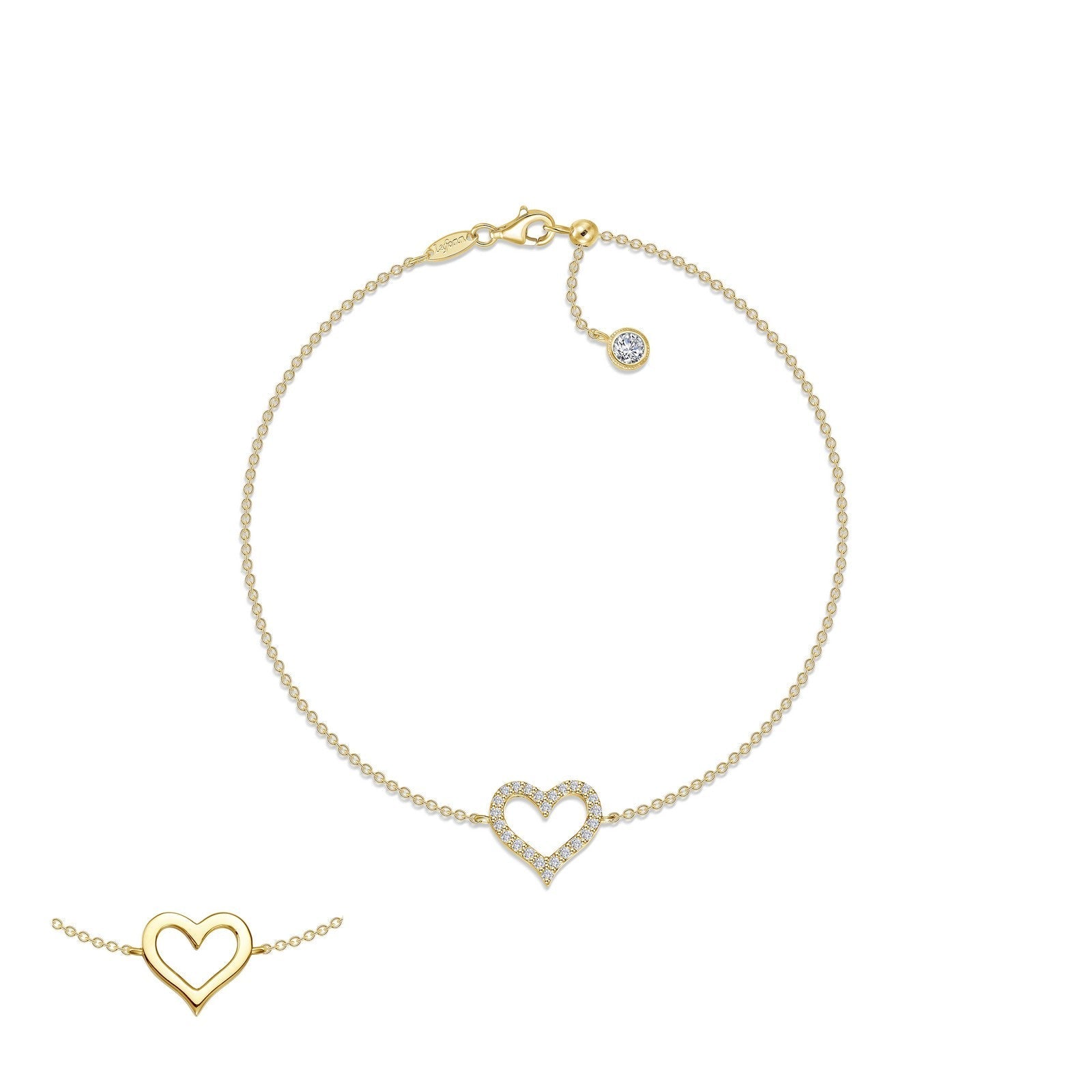 LAFONN Reversible Cut-out Heart Bracelet B0202CLG70