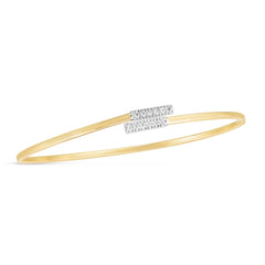Parkplace Jewelers 14k-diamond-bypass-bar-bangle-b10021