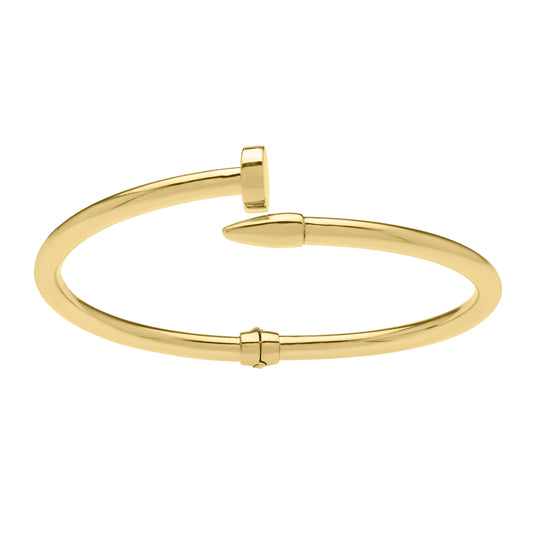 Royal Chain 14K Bypass Nail Bangle B10154