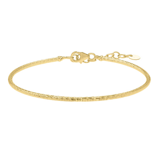 Parkplace Jewelers 14k-diamond-cut-stack-bangle-b10226
