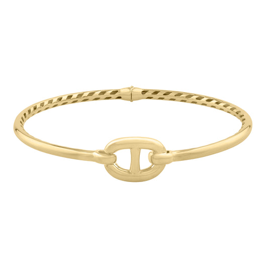 Parkplace Jewelers 14k-puff-mariner-link-bangle-b10228