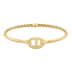 Parkplace Jewelers 14k-puff-mariner-link-bangle-b10228
