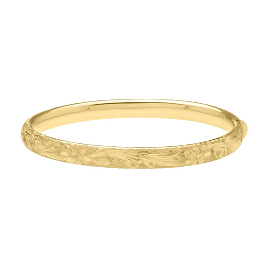 Parkplace Jewelers 14k-medium-engraved-bangle-b10260