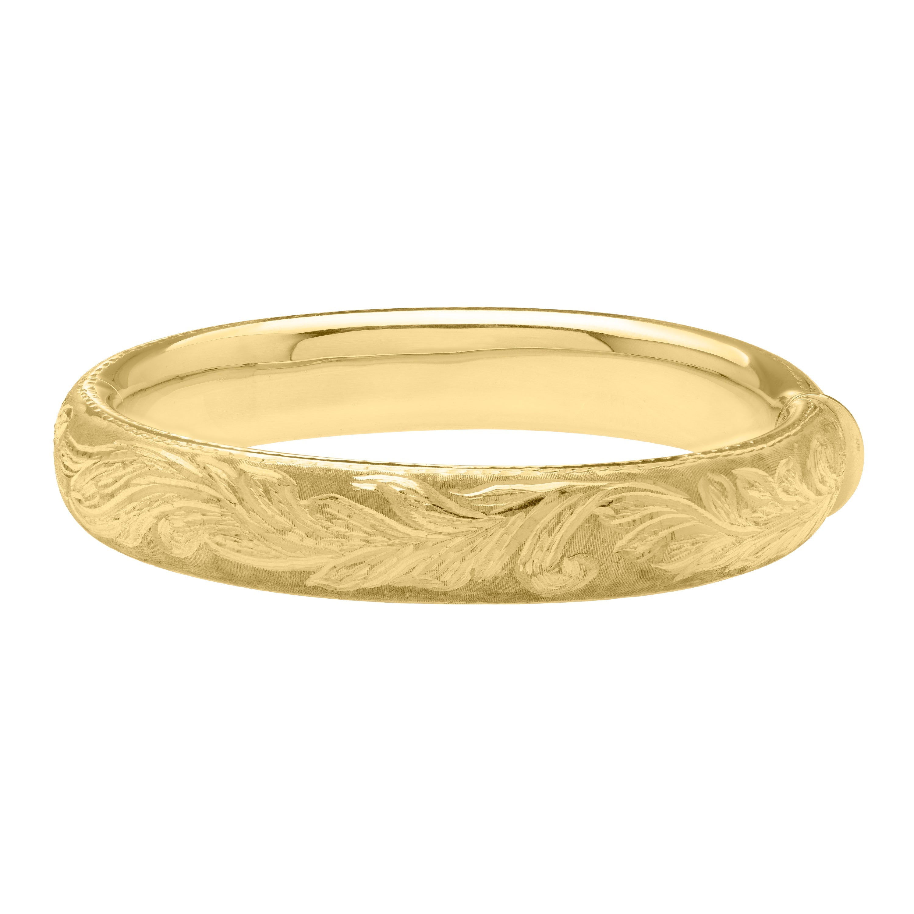 Parkplace Jewelers 14k-large-engraved-bangle-b10261