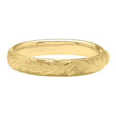 Royal Chain 14K Large Engraved Bangle B10261