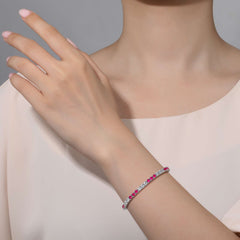 LAFONN 6.0 CTW Alternating Tennis Bracelet B2001CRP72