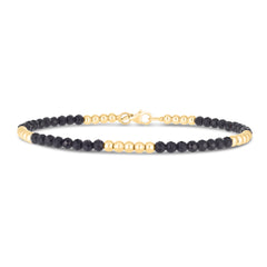 Royal Chain 14K Onyx Pallina Bead Bracelet BG10050