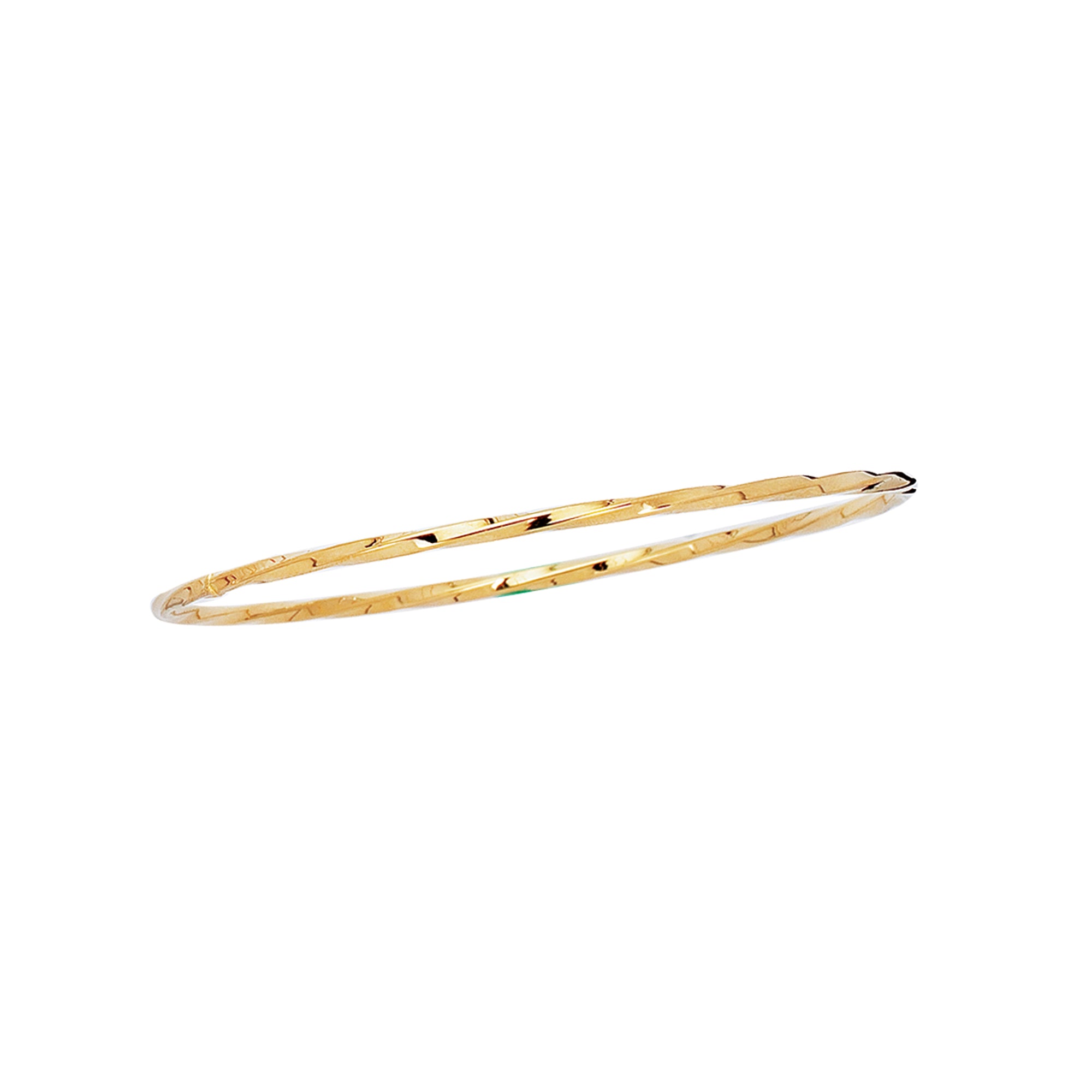 Royal Chain 14K Gold Twist Bangle BG213