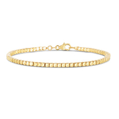 Royal Chain 14K Gold Cube Bangle BG3144