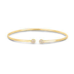 Parkplace Jewelers 14k-gold-diamond-cluster-cuff-bangle-bg3243