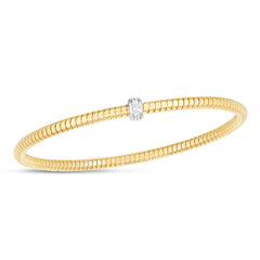 Parkplace Jewelers 14k-stretch-tubogas-diamond-bracelet-bg3349