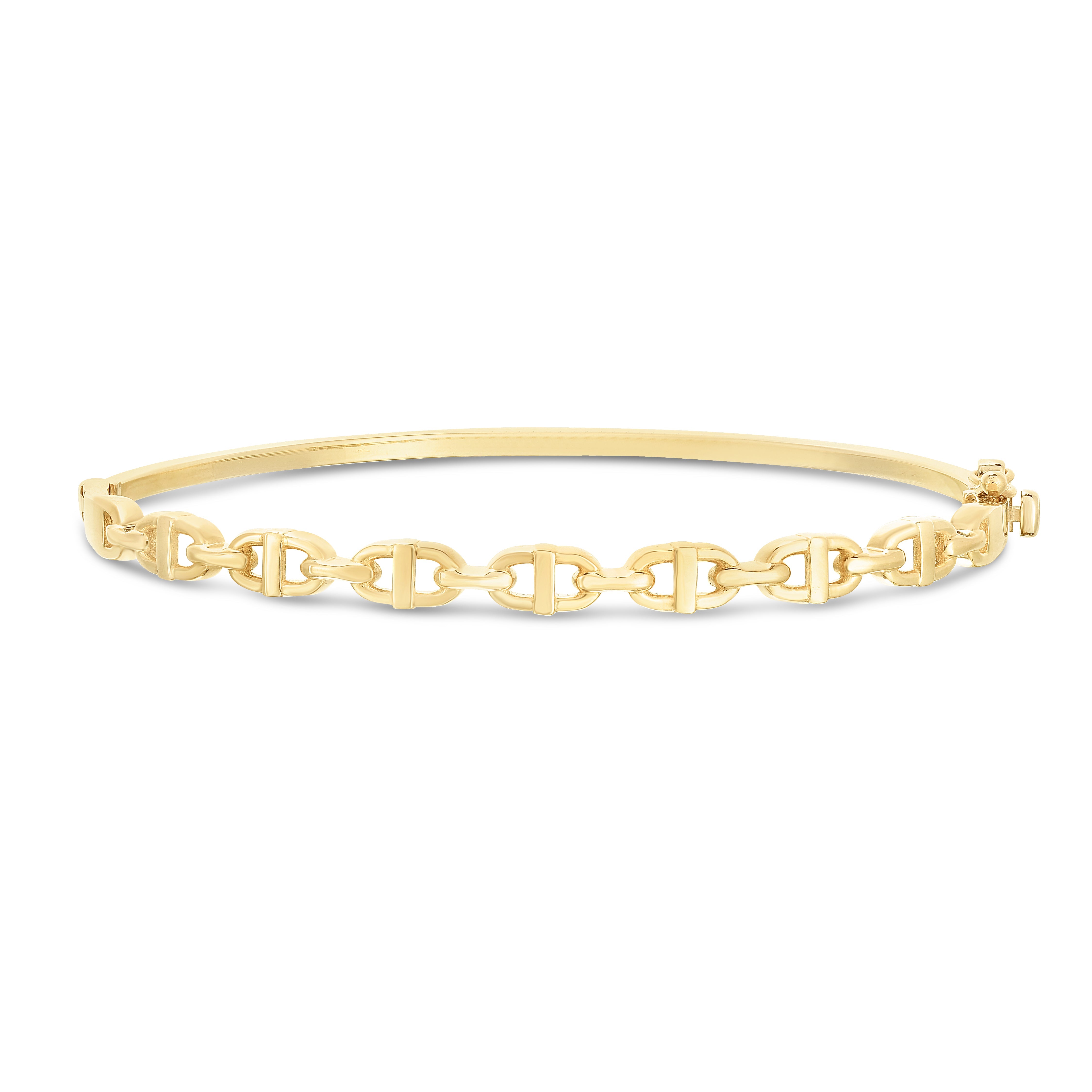Parkplace Jewelers 14k-puffed-mariner-bangle-bg3540