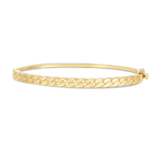 Yellow Gold Polished Fancy Bangles Bracelet