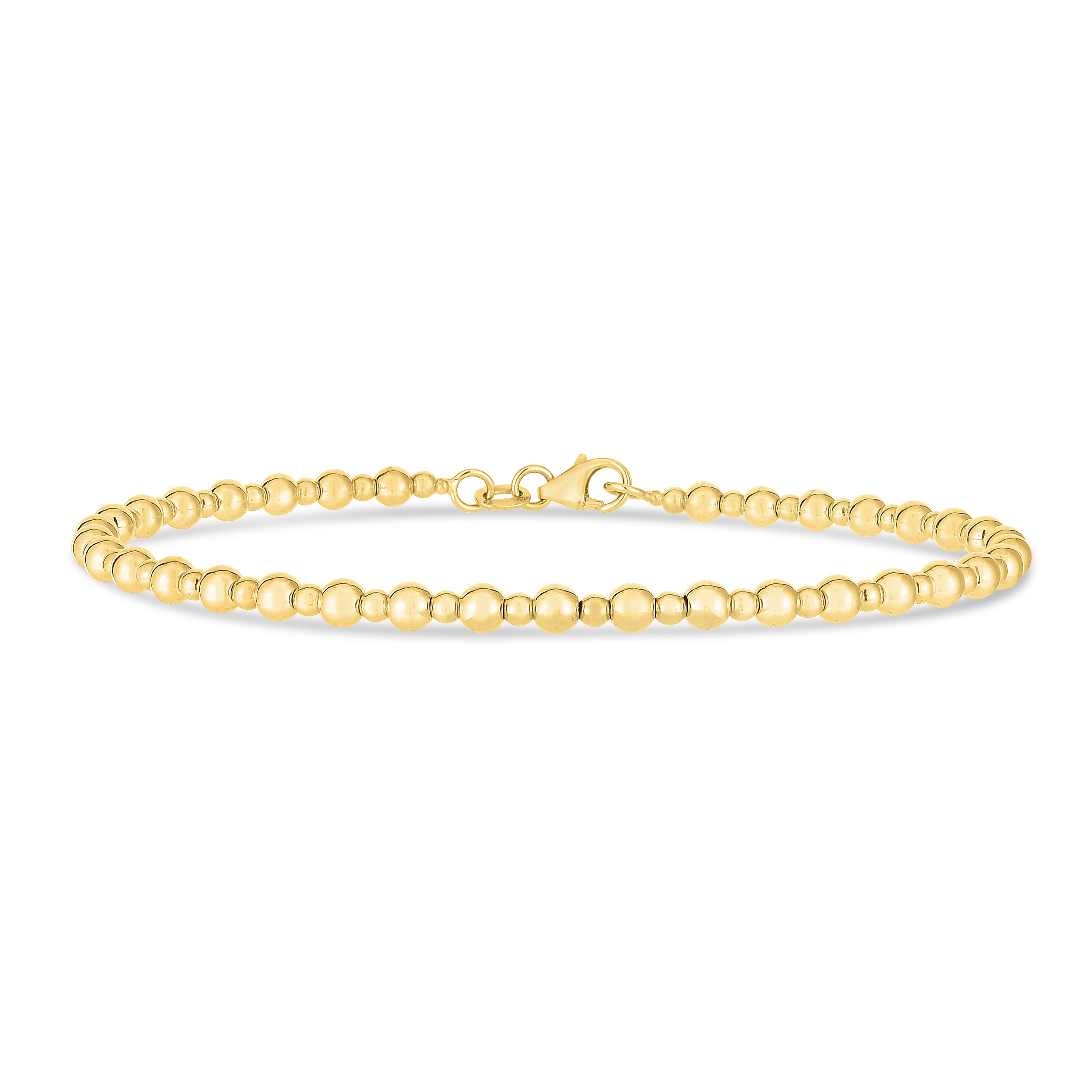 Royal Chain 14K Gold Pallina Bead Bracelet BG3591