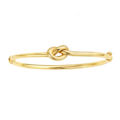 Parkplace Jewelers 14k-gold-polished-puffed-love-knot-bangle-bg8090